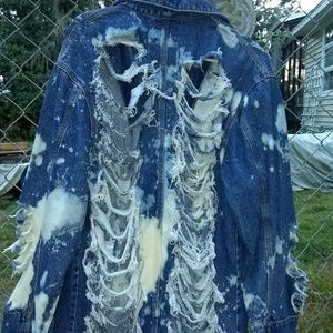 Ralph Lauren, ripped jean jacket